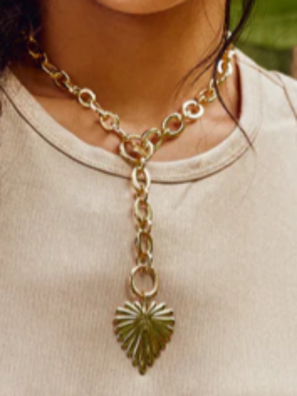 Jane Win-Lariat Multi-Style Chunky Link Chain